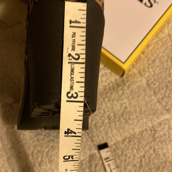 NWT. Seven Dials Pelton boots. Size 7.5 beige with animal print on the back. - Picture 5 of 9